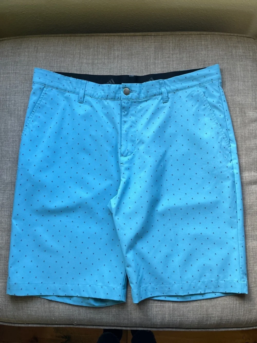 Adidas Primegreen Golf Shorts Blue 36